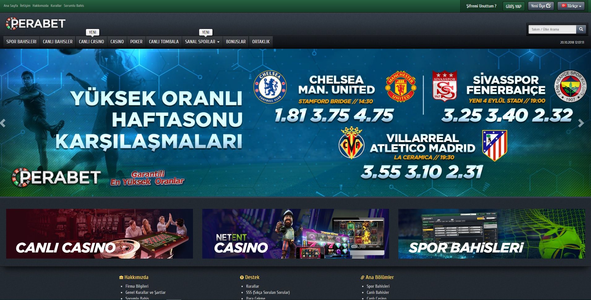 PERABET GUNCEL ADRESI