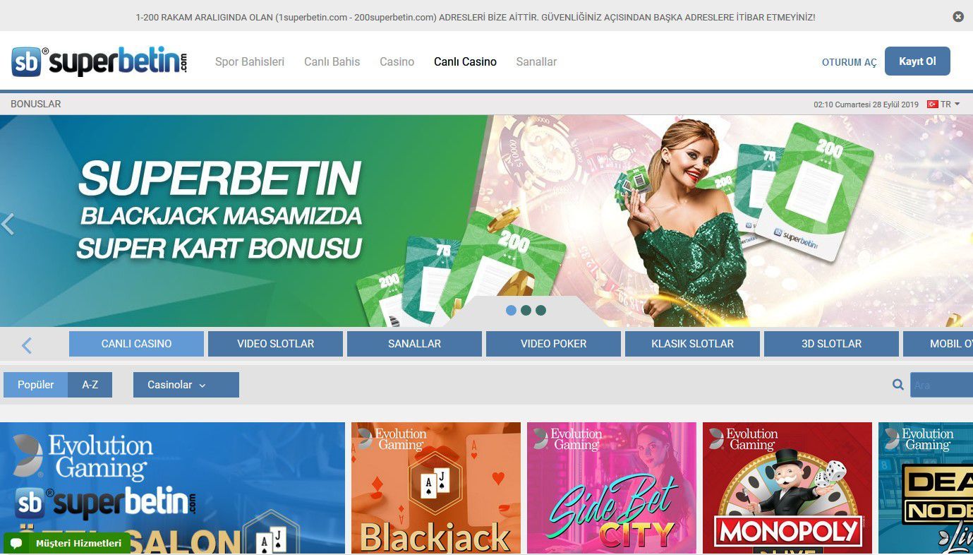 SUPERBETIN YENI ADRESI