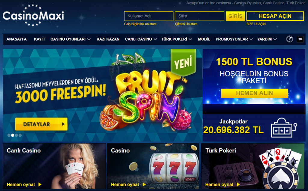 Casinomaxi Giriş