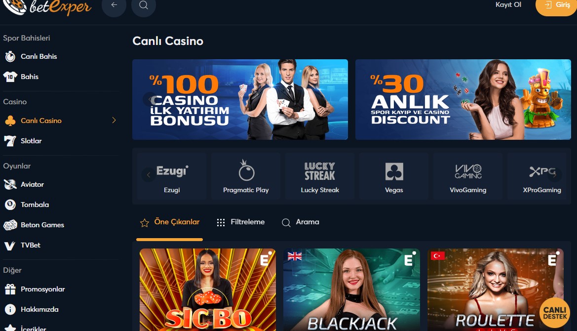 Betexper Canli Bahis